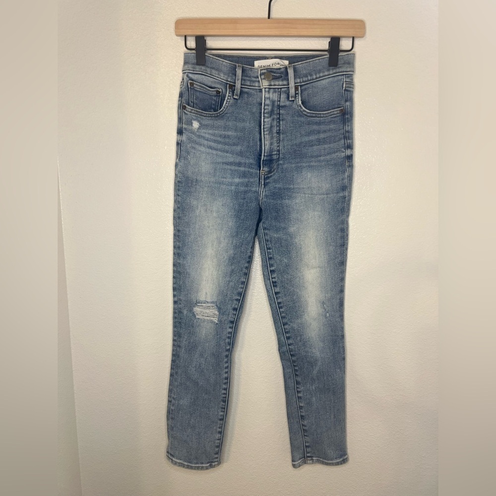Denim Forum The Lola High Rise Skinny Crop Size 26 - Picture 3 of 11